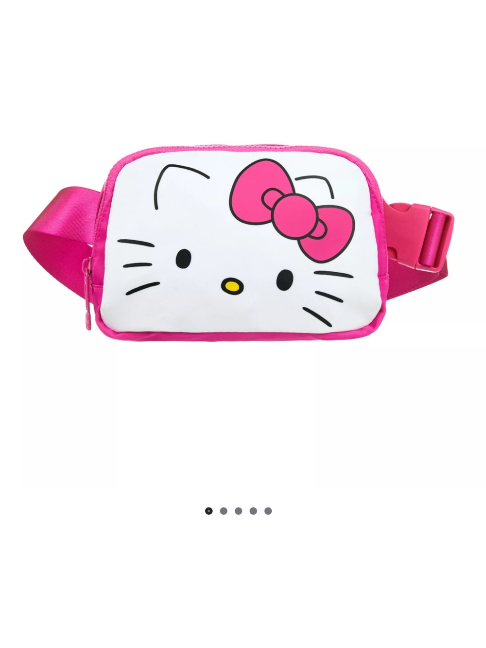 NWT Hello Kitty Pink and White Bow Belt Bag Fanny Pack Sanrio Licensed Item 🎀